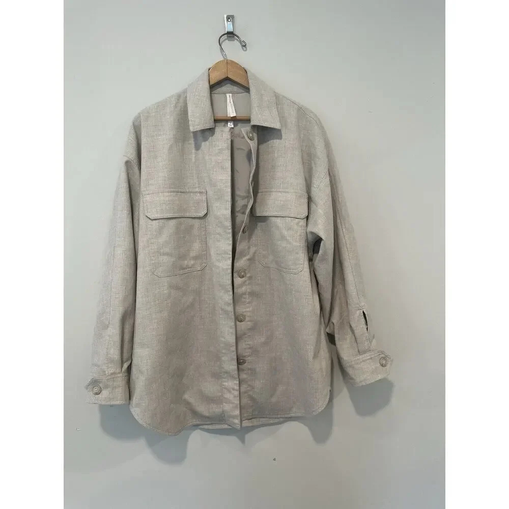 Aritziababaton Utility Flannel Button Shacket Blo… - image 3